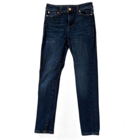 Girls Blue Denim Stretch Jeans sz 8-10 SLIM by Celebrity Pink - Picture 3 of 7